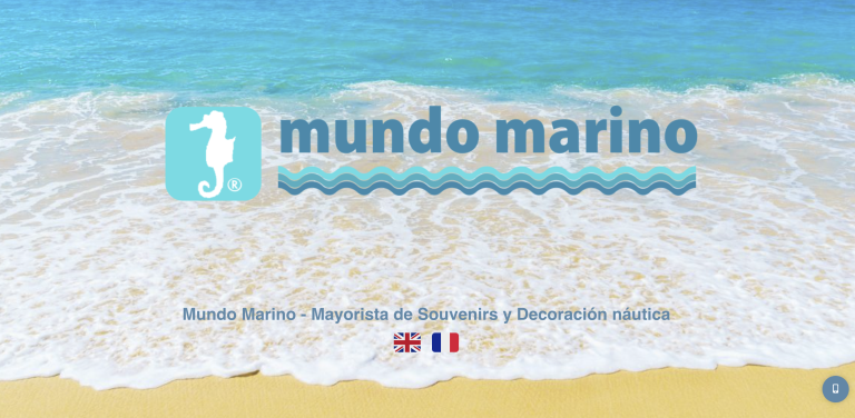 Mundo Marino diseño web hecho por Tu Creativa