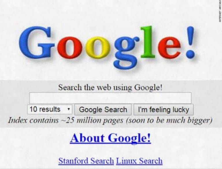 Blog 77 Comparativa del diseño antiguo y moderno de Google como ejemplo de evolución de branding y coherencia visual.