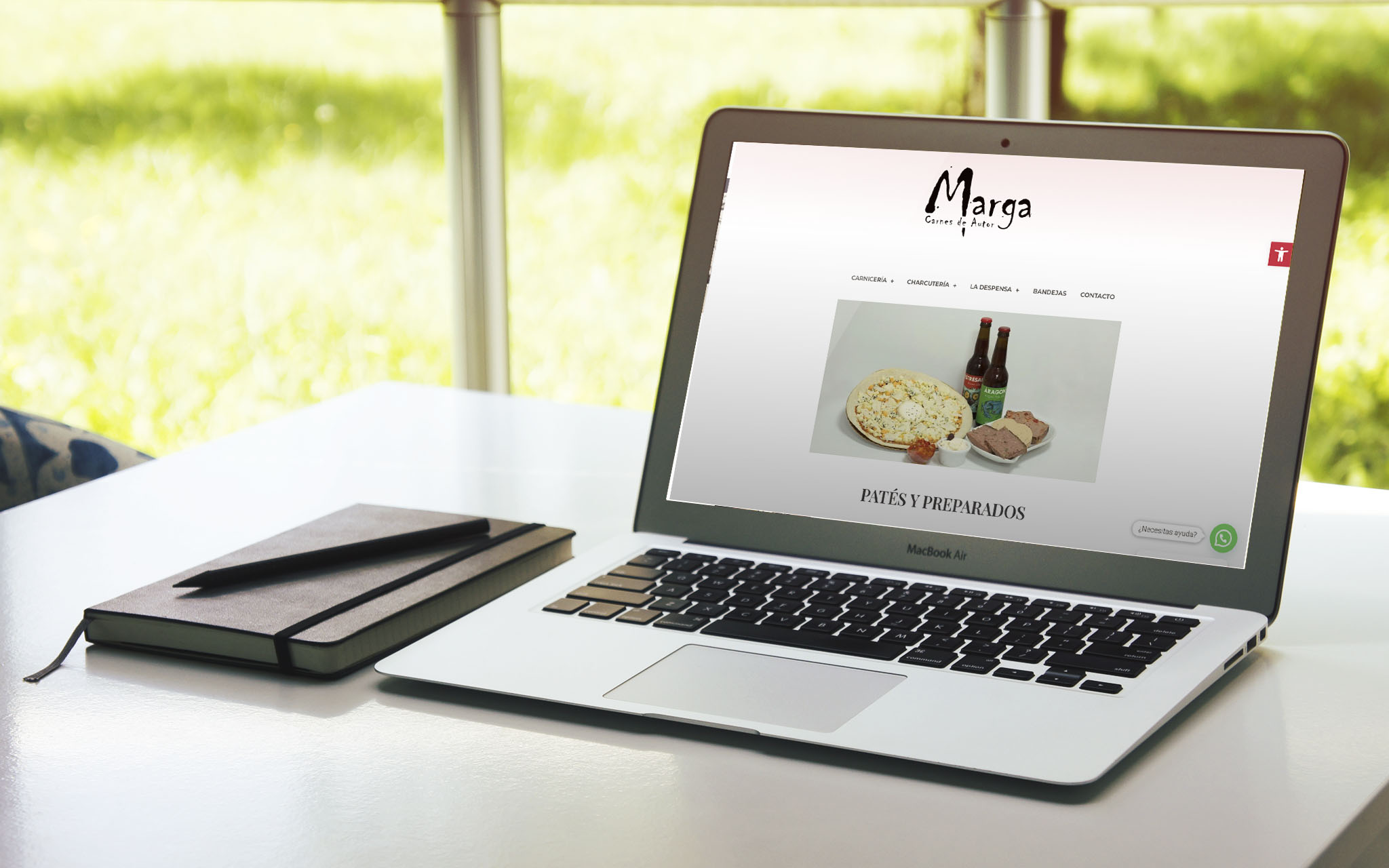 Diseño web de Marga Carnes de Autor: sitio funcional y visualmente atractivo que comunica los valores del producto artesanal.