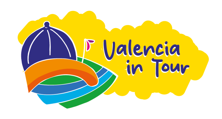 Agencia de marketing digital en Valencia 4 Imagen de un diseño colorido con elementos turísticos y un casco de barco, representando el tour en Valencia. Ideal para promociones de actividades turísticas y culturales en la ciudad.